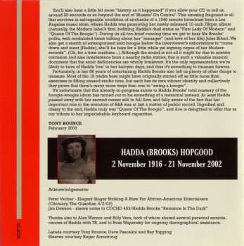 CD Hadda Brooks: Swingin' The Boogie