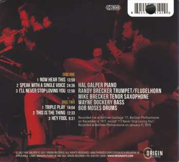 2CD Hal Galper Quintet: Live At The Berlin Philharmonic 1977 DIGI