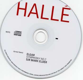2CD Sir Edward Elgar: Symphony No. 1 In A Flat / Symphony No. 2 In E Flat