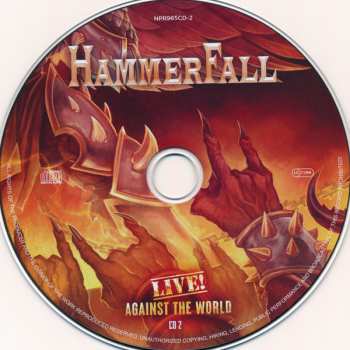 2CD/Blu-ray HammerFall: Live! Against The World LTD