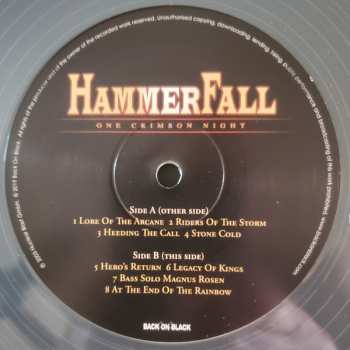 3LP/Dobozkészlet HammerFall: One Crimson Night DLX | CLR