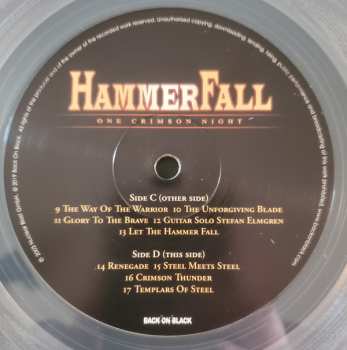 3LP/Dobozkészlet HammerFall: One Crimson Night DLX | CLR