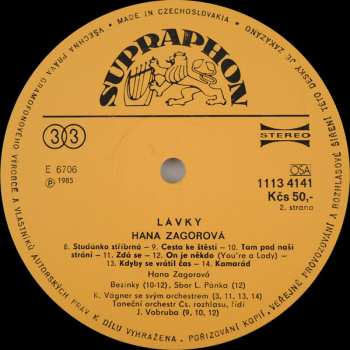 2LP Hana Zagorová: Lávky