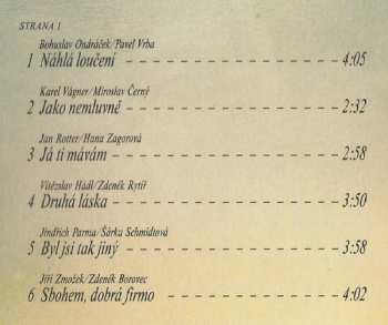 LP Hana Zagorová: Náhlá Loučení