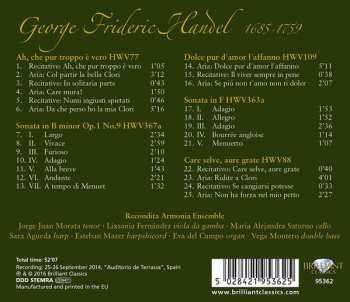 CD Georg Friedrich Händel: Cantatas / Sonatas