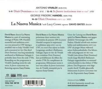 SACD Antonio Vivaldi: Dixit Dominus HWV 232 / Dixit Dominus RV 807 / In Furore Iustissimae Irae RV 626