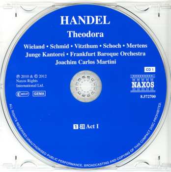 3CD Georg Friedrich Händel: Theodora Oratorio