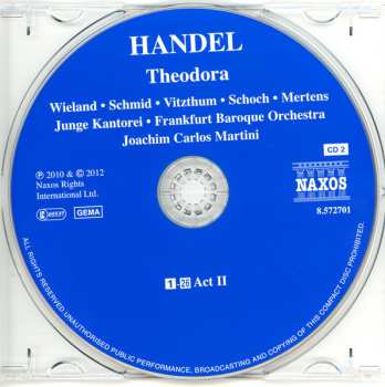 3CD Georg Friedrich Händel: Theodora Oratorio
