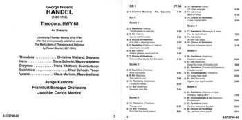 3CD Georg Friedrich Händel: Theodora Oratorio