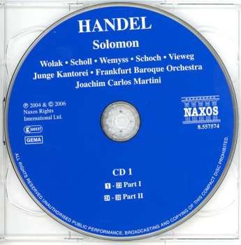 2CD Georg Friedrich Händel: Solomon