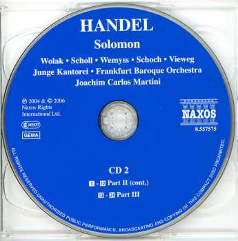 2CD Georg Friedrich Händel: Solomon