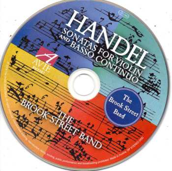 CD Georg Friedrich Händel: Sonatas For Violin And Basso Continuo