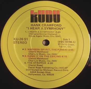 CD Hank Crawford: I Hear A Symphony