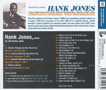 CD Hank Jones: Complete Original Trio Recordings