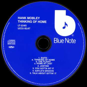 CD Hank Mobley: Thinking Of Home LTD