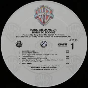 LP Hank Williams Jr.: Born To Boogie