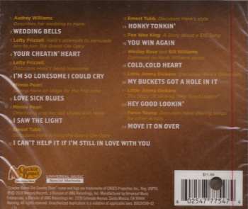 CD Hank Williams: Reflections Of Those Who Loved Him