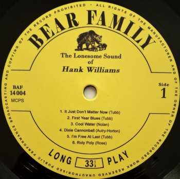 EP Hank Williams: The Lonesome Sound Of Hank Williams