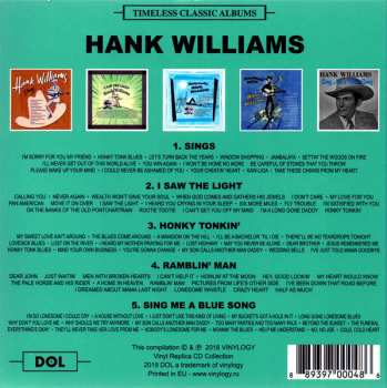 5CD/Dobozkészlet Hank Williams: Timeless Classic Albums