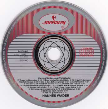 CD Hannes Wader: Hannes Wader Singt Volkslieder