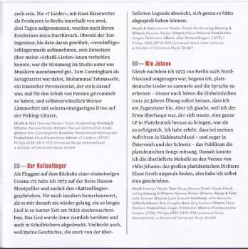 2CD Hannes Wader: Trotz Alledem (Lieder Aus 50 Jahren 1962-2012)