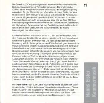 CD Hanns Eisler: Kammermusik = Chamber Music