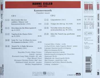2CD Hanns Eisler: Kammermusik