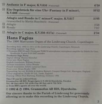 CD Hans Fagius: Mozart On The Organ