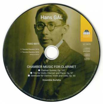 CD Hans Gal: Chamber Music For Clarinet