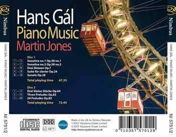 2CD Hans Gal: Piano Music