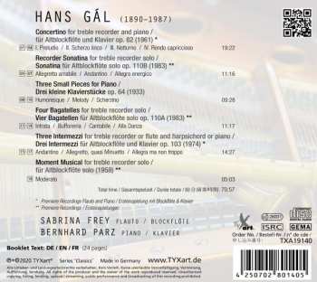 CD Hans Gal: First Complete Recordings For Flauto And Piano