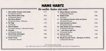 CD Hans Hartz: Die Weißen Tauben Sind Müde
