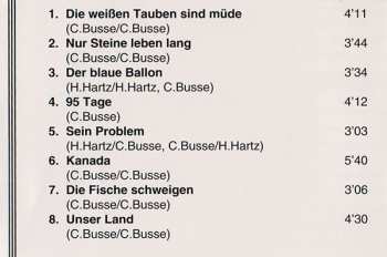 CD Hans Hartz: Die Weißen Tauben Sind Müde