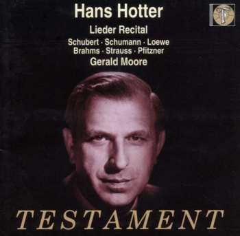 Album Gerald Moore: Lieder Recital - Shubert . Schumann . Loewe . Brahms . Strauss . Pfitzner