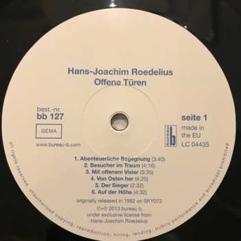 LP Hans-Joachim Roedelius: Offene Türen