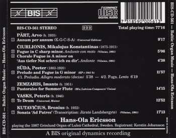 CD Arvo Pärt: Baltic Organ Music