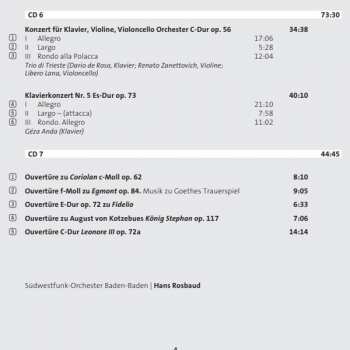 7CD/Dobozkészlet Ludwig van Beethoven: Sinfonien / Ouvertüren / Konzerte