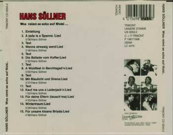 CD Hans Söllner: Wos Reimt Se Scho Auf Nicki...