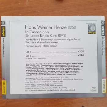 2CD Hans Werner Henze: La Cubana Oder Ein Leben Für Die Kunst
