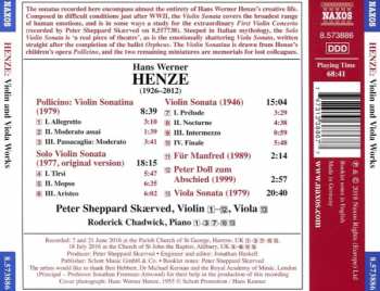 CD Roderick Chadwick: Violin And Viola Works