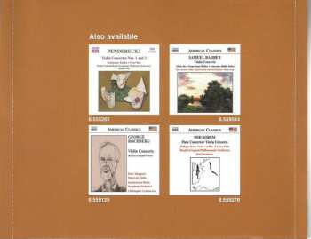 CD Rundfunk-Sinfonieorchester Saarbrücken: Violin Concertos Nos. 1 And 3 • Five Night-Pieces