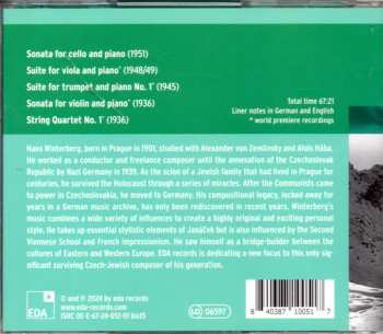 CD Hans Winterberg: Chamber Music Vol. 1: String Quartet N. 1 | Cello Sonata | Violin Sonata | Suites For Trumpet And Piano And Viola And Piano