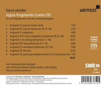SACD Hans Zender: Logos-Fragmente (Canto IX)