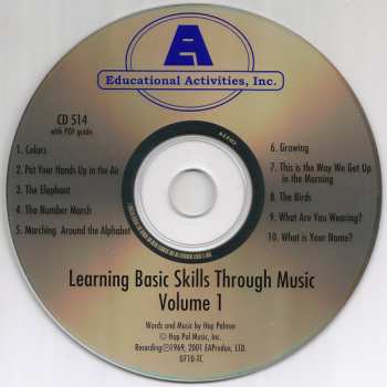 CD Hap Palmer: Learning Basic Skills Through Music Volume 1