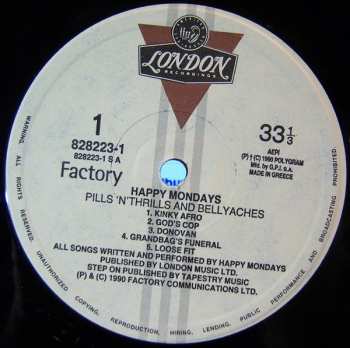 LP Happy Mondays: Pills 'N Thrills And Bellyaches
