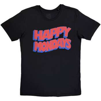 Merch Happy Mondays: Póló Wavy Logo Happy Mondays