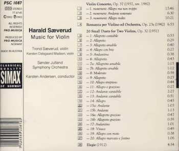 CD Harald Sæverud: Complete Works For Violin