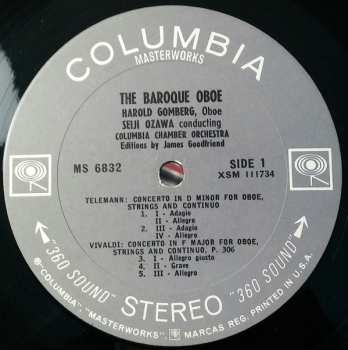 LP Seiji Ozawa: The Baroque Oboe