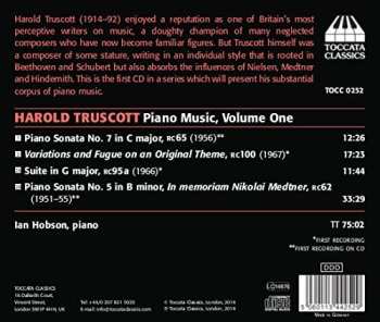 CD Ian Hobson: Piano Music, Volume One