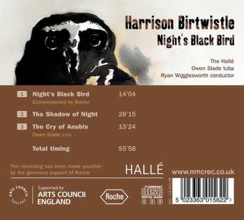 CD Hallé Orchestra: Night's Black Bird / The Shadow Of Night / The Cry Of Anubis